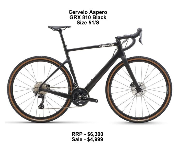 Cervelo Aspero GRX 810 Black Size 51 Small Gravel Bike