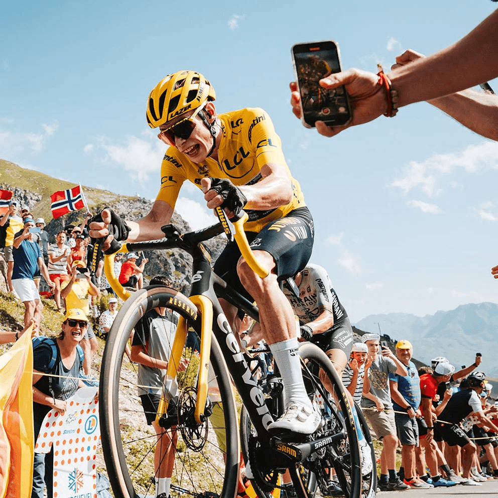 Riding a Cervelo R5 uphill to victory through the pain